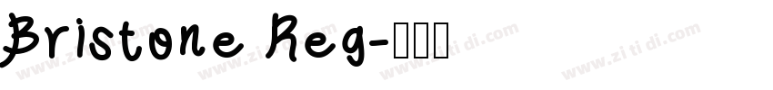 Bristone Reg字体转换